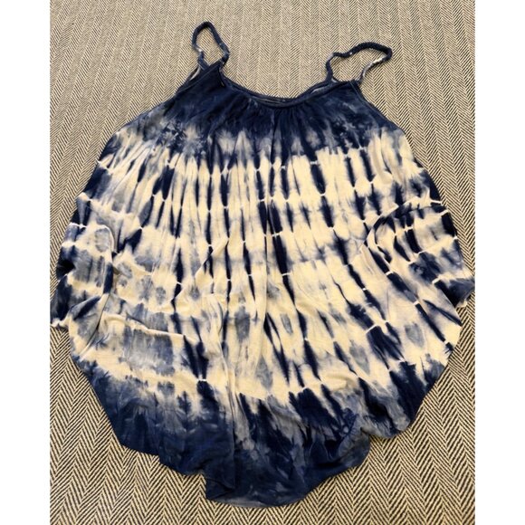 American Eagle Soft & Sexy Blue Tie-Dye Tank Top M Flowy Adjustable Straps - Picture 2 of 7